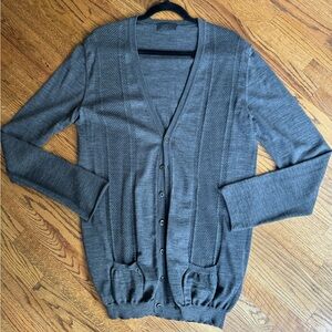 Prada Men’s Cardigan - Grey